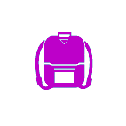 Icon of purple backpack